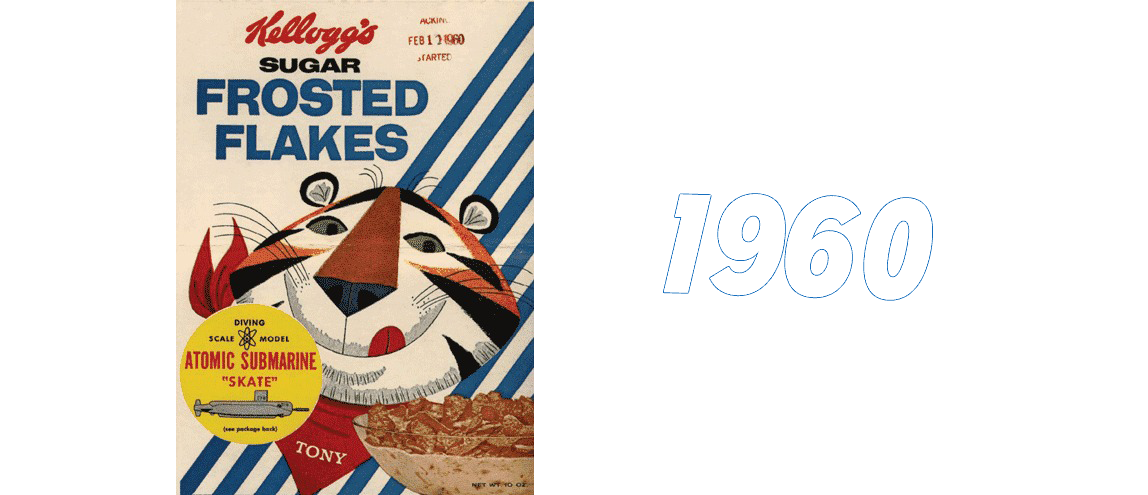 トニーザタイガーKellogg's Frosted Flakes ヒンジボックス トニーザタイガーKellogg's Frosted Flakes ヒンジボックス